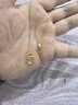中國黃金（CHINA GOLD）黃金莫比烏斯項鏈女足金環(huán)環(huán)相扣首飾七夕情人節(jié)生日禮物送女友 足金項鏈 約2.8g【玫瑰禮盒】 曬單實拍圖