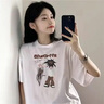 真維斯（JEANSWEST）泡泡紗短袖T恤男夏季速干透氣輕薄打底衫男女同款寬松休閑上衣服c 黑色（貓咪標X） 2XL 推薦（145-170斤） 曬單實(shí)拍圖