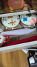 嘉蘭10.5英寸雙耳碗陶瓷雙耳湯碗創(chuàng  )意防燙白色簡(jiǎn)約大碗日式泡面碗家用 10.5英寸花韻雙耳湯碗2個(gè) 曬單實(shí)拍圖