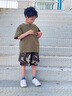 G.DUCKKIDS小黃鴨兒童迷彩服男童夏季套裝短袖褲子中小學生軍訓服夏令營衣服 軍綠 100 建議2~3歲【 90-100cm】cm 曬單實拍圖