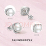 周六福S925銀珍珠耳釘耳飾女 溫柔星光X0912436  一對(duì) 生日禮物 曬單實(shí)拍圖