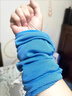 京小米森活德國冷感運動護腕手腕擦汗巾運動速干毛巾冰涼吸汗男女通用冰巾 活力藍2個【冷感速干】 均碼 曬單實拍圖