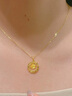 老鳳祥足金玫瑰織夢(mèng)網(wǎng)吊墜女捕夢(mèng)網(wǎng)黃金項(xiàng)鏈七夕情人節(jié)禮物送女朋友老婆 足金玫瑰織夢(mèng)網(wǎng)吊墜 約1.9g【贈(zèng)銀鏈】 曬單實(shí)拍圖