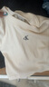 Calvin KleinJeans25夏季女士簡(jiǎn)約刺繡時(shí)尚ck辣妹正肩羅紋短袖T恤47AB212 101-象牙白 XS 曬單實(shí)拍圖