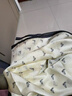 恒源祥磁吸扣三角小方巾絲巾女米白色春秋夏季護頸飾圍脖子薄紗巾圍巾70 小馬頭70緞扣-米白 曬單實(shí)拍圖