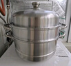 愛仕達（ASD）蒸鍋304不銹鋼三層蒸鍋家用復底湯鍋 26CM大容量蒸籠蒸包子26G3WG 曬單實拍圖