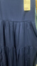 無(wú)印良品（MUJI） 女式 強(qiáng)捻 吊帶連衣裙 女裝裙子夏季純棉全棉 BC2IKC4S 藏青色 M 160/84A 曬單實(shí)拍圖