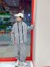 G.DUCKKIDS兒童裝男童春裝套裝春秋款2025新款春季運(yùn)動衣服中大童男孩酷帥氣 灰色 150 cm 曬單實拍圖