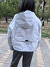 百家好（Basic House）Basic House/百家好戶外穿搭連帽夾克秋新款女小個(gè)子寬松休閑外套 藍(lán)色 M 曬單實(shí)拍圖