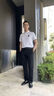 XJSGS官方國際正品牌男士高端短袖polo衫夏季中年冰絲速干輕奢男裝t恤 高檔白色【現(xiàn)貨速達(dá)】 XL 建議【體重140-160斤】 曬單實(shí)拍圖