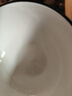 賀川屋陶瓷碗簡約純白小碗家用4.5英寸米飯碗喝湯碗套裝10只裝 豎紋黑線 曬單實拍圖