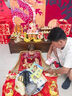 WONST周歲女寶寶禮服夏季生日抓周紅連衣裙中式國風(fēng)緞面公主裙女孩衣服 紅裙 80 cm 18斤內(nèi)穿 曬單實(shí)拍圖
