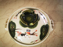 內山窯日本原裝進(jìn)口 織部梅土鍋砂鍋耐高溫萬(wàn)古燒干燒不裂煲仔飯土沙鍋 織部梅8號【2-3人食】 2.2L 曬單實(shí)拍圖