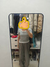 森馬（Semir）短袖t恤女短款假兩件百搭上衣25夏裝顯瘦U領(lǐng)套頭衫109325100015 曬單實拍圖
