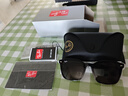 雷朋（RayBan）太陽(yáng)鏡大框眼鏡修飾顯臉小戶(hù)外防曬墨鏡0RB4392D禮物禮物 601/87黑色鏡框深灰色鏡片 尺寸66 曬單實(shí)拍圖