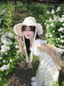 DAVEY MODE裙子女夏季2025新款氣質(zhì)蕾絲連衣裙女顯瘦碎花通勤方領(lǐng)連衣裙 綠色  M 曬單實(shí)拍圖