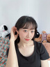 timebetter紫色耳環(huán)女925銀耳鉤耳墜六爪小眾輕奢閃亮高級(jí)月光紫生日禮物 紫色銀耳環(huán)/主石直徑約6mm 925銀材質(zhì) 曬單實(shí)拍圖