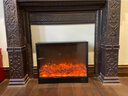 CALDWELL定做壁爐芯電子仿真火焰嵌入式裝飾家用歐式客廳電壁爐定制木柴 長(cháng)800厚170高600（無(wú)取暖） 曬單實(shí)拍圖