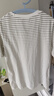 哈吉斯（HAZZYS）女裝 夏季款女士圓領(lǐng)文藝細條紋T恤衫女ASTSE0BBE68 乳白色IV L (165/88A 40） 曬單實拍圖