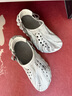 卡駱馳（crocs）波波大理石紋Clog男女沙灘鞋CR208454-1NL 灰色 41（41-42） 曬單實拍圖