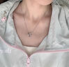 中國黃金（CHINA GOLD）足銀項鏈女士百搭莫比烏斯雙環(huán)吊墜首飾教師節生日禮物送女友愛(ài)人 莫比烏斯雙環(huán)項鏈 曬單實(shí)拍圖