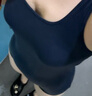 迪卡儂（DECATHLON）連體泳衣女連體裙保守大碼溫泉度假游泳衣泳裝女大碼泳衣NABWW 藏青藍(lán)色new S /38 曬單實(shí)拍圖