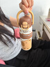 啟諾兒童保溫杯可愛(ài)便攜不銹鋼吸管水杯保冷杯學(xué)生上學(xué)專用杯子大容量 咖色600ml 曬單實(shí)拍圖