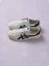 Onitsuka Tiger鬼塚虎懶人鞋  一腳蹬男女款休閑鞋 TOKUTEN SLIP-ON 米色/藍色 36 曬單實(shí)拍圖