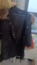 betu百圖女裝毛領(lǐng)羽絨服女中長款90白鴨絨羽絨外套繭型20N1909T01 黑色 M 曬單實拍圖