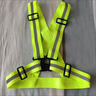 OEMG夜跑反光帶騎行背帶反光服兒童反光背帶安全背心交通反光衣馬甲 4cm標準款-高彈背帶-熒光綠 曬單實(shí)拍圖