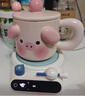 帝音豬豬智能加熱杯墊55度可調溫恒溫熱牛奶神器家用保溫墊暖水杯底座 陶瓷款豬豬杯+卡其色-好運暖杯墊 150L 走心卡片+禮品袋(ZAY-N10) 曬單實(shí)拍圖