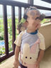 lemonkid兒童泳衣分體夏男女童游泳衣寶寶連體防曬泳裝 奶昔粉分體100 曬單實(shí)拍圖