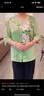 俞兆林（YUZHAOLIN）老年人衣服奶奶70-80歲套裝春夏裝女媽媽中老年母親節(jié)禮物褲子 綠色[套裝] 均碼 4XL建議130-140斤 曬單實拍圖