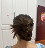 格蒙（GECOMO）丸子頭假發(fā)女慵懶感抓夾盤發(fā)發(fā)包造型頭飾自然蓬松后腦勺假發(fā)發(fā)圈 曬單實(shí)拍圖