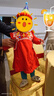 優(yōu)奇女寶寶周歲禮服紅色連衣裙秋裝女寶抓周衣服嬰兒一歲女童公主裙子 曬單實(shí)拍圖