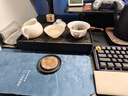 鈺銓龍門(mén) 冰種玉瓷公道杯茶漏組 德化白瓷素燒薄胎手柄茶海分茶器過(guò)濾組合冰種薄胎手柄茶海280ml+茶漏組 曬單實(shí)拍圖