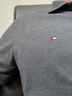 TOMMY HILFIGER【輕系列】夏季男裝撞色鑲邊翻領(lǐng)POLO/珠地棉商務(wù)修身純色短袖T恤 【修身款】石墨深灰P7I M （推薦：130-140斤） 曬單實(shí)拍圖