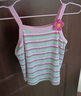 巴拉巴拉童裝T恤兒童短袖2024夏裝女童條紋背心洋氣甜美吊帶208224122001 曬單實(shí)拍圖