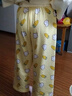 嚕嚕牛（LULUNIU）兒童睡衣純棉薄款女童七分袖夏天女孩中大童家居服夏季 23216-茉莉黃 160 (20碼建議身高150-155) 曬單實(shí)拍圖