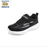 Skechers斯凱奇自營(yíng)兒童運動(dòng)鞋男大童跑步鞋輕便減震魔術(shù)貼童鞋405104L 曬單實(shí)拍圖