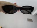 木九十墨鏡2025年新品貓眼窄框墨鏡女復古珍珠裝飾偏光太陽(yáng)鏡MJ12SM1568 BKC11曜石黑 偏光+雙面防油污 曬單實(shí)拍圖