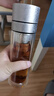 蘇泊爾玻璃杯純鈦抗菌泡茶杯一鍵開蓋商務(wù)雙層茶水分離杯男士車載水杯 曬單實(shí)拍圖