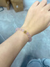 中國黃金（CHINA GOLD）花絲繡球黃金手鏈女足金粉水晶手串七夕情人節(jié)禮物送女朋友老婆 足金花絲繡球粉水晶手串 紀(jì)念品 曬單實(shí)拍圖