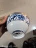 Gao Chun Ceramics高淳陶瓷花蔭中式青花骨瓷餐具家用碗盤陶瓷盤子面碗描金高端碗盤 花蔭4.8英寸米飯碗 曬單實(shí)拍圖