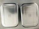 三四鋼冷凍分裝盒不銹鋼保鮮盒304食品級(jí)冰箱儲(chǔ)存盒子迷你2件套 W38362 曬單實(shí)拍圖