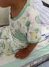 英氏兒童家居服套裝天絲莫代爾男童睡衣兒童睡衣夏季薄款短袖 圓領(lǐng)綠色貝殼 130 曬單實(shí)拍圖