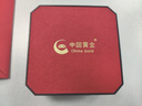 中國(guó)黃金（CHINA GOLD）黃金項(xiàng)鏈女士足金銀杏葉純金吊墜七夕情人節(jié)禮物送女友老婆 吊墜約0.7g+銀鏈+甄選禮盒 曬單實(shí)拍圖