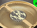 久堂純黃銅茶盤(pán)輕奢現代家用辦公室儲水小茶臺圓形功夫茶托干泡盤(pán)高檔 大號（祥瑞云紋）京也銅茶盤(pán) 曬單實(shí)拍圖