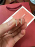 ICESTRELLA氣質(zhì)百搭愛心耳扣女18莫桑石耳飾小眾設(shè)計感送女友禮物 白色 曬單實拍圖
