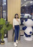 佐塞斯（ZUOSAISI）品牌老爹鞋女厚底輕便運(yùn)動(dòng)休閑鞋女2025秋季新品女鞋百搭鞋子女 米白色 35 曬單實(shí)拍圖